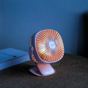 Baseus Box Clamping Fan - настолен вентилатор с щипка за закачане върху бюро или плоскости (розов) 5