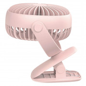 Baseus Box Clamping Fan - настолен вентилатор с щипка за закачане върху бюро или плоскости (розов) 2