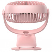 Baseus Box Clamping Fan - настолен вентилатор с щипка за закачане върху бюро или плоскости (розов) 4