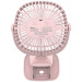 Baseus Box Clamping Fan - настолен вентилатор с щипка за закачане върху бюро или плоскости (розов) 4