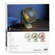 Baseus Box Clamping Fan - настолен вентилатор с щипка за закачане върху бюро или плоскости (зелен) 7