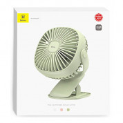 Baseus Box Clamping Fan - настолен вентилатор с щипка за закачане върху бюро или плоскости (зелен) 6