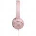 JBL T500 On-ear Headphones - слушалки с микрофон за мобилни устройства (розов) 6