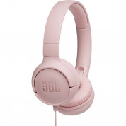 JBL T500 On-ear Headphones - слушалки с микрофон за мобилни устройства (розов)