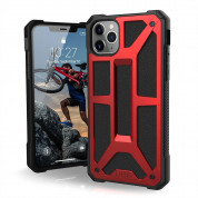 Urban Armor Gear Monarch Case - удароустойчив хибриден кейс за iPhone 11 Pro Max (червен)