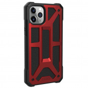Urban Armor Gear Monarch Case - удароустойчив хибриден кейс за iPhone 11 Pro Max (червен) 3