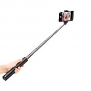 Baseus Fully Folding Bluetooth Tripod Selfie Stick - разтегаем безжичен селфи стик и трипод за мобилни телефони (черен-червен) 2