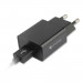 4smarts Basic Wall Charger Set 2.4A 12W - захранване за ел. мрежа 2.4A с USB изход и USB-C кабел (черен) 2