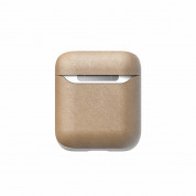 Nomad Leather Case - кожен (естествена кожа) кейс за Apple Airpods (светлокафяв) 4