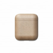 Nomad Leather Case - кожен (естествена кожа) кейс за Apple Airpods (светлокафяв) 2