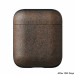Nomad Leather Case - кожен (естествена кожа) кейс за Apple Airpods (тъмнокафяв) 3