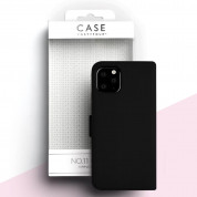 Case FortyFour No.11 Case - кожен калъф с поставка за iPhone 11 Pro Max (черен) 4