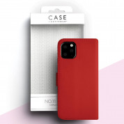 Case FortyFour No.11 Case - кожен калъф с поставка за iPhone 11 Pro Max (червен) 4