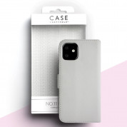 Case FortyFour No.11 Case - кожен калъф с поставка за iPhone 11 (бял) 4