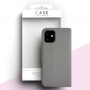 Case FortyFour No.11 Case - кожен калъф с поставка за iPhone 11 (сив) 4