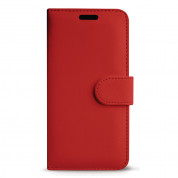 Case FortyFour No.11 Case - кожен калъф с поставка за iPhone 11 (червен)