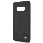 BMW Signature Genuine Leather Soft Case - кожен кейс (естествена кожа) за Samsung Galaxy S10E (черен) 4
