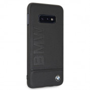 BMW Signature Genuine Leather Soft Case - кожен кейс (естествена кожа) за Samsung Galaxy S10E (черен) 2