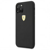 Ferrari Hard Silicone Case - силиконов (TPU) калъф за iPhone 11 Pro (черен) 1