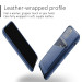 Mujjo Leather Wallet Case - кожен (естествена кожа) кейс с джоб за кредитна карта за iPhone 11 Pro (син) 5