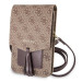 Guess Wallet Universal Phone Bag - кожена чанта (портфейл) с презрамка (кафяв)  1
