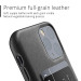 Mujjo Leather Wallet Case - кожен (естествена кожа) кейс с джоб за кредитна карта за iPhone 11 Pro (черен) 4