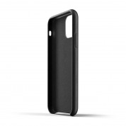 Mujjo Leather Wallet Case - кожен (естествена кожа) кейс с джоб за кредитна карта за iPhone 11 Pro (черен) 1