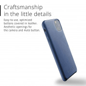 Mujjo Full Leather Case for iPhone 11 Pro Max (monaco blue) 3