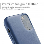 Mujjo Full Leather Case - кожен (естествена кожа) кейс за iPhone 11 Pro Max (син) 2