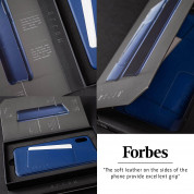 Mujjo Full Leather Case for iPhone 11 Pro Max (monaco blue) 6