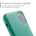 Mujjo Full Leather Case - кожен (естествена кожа) кейс за iPhone 11 Pro Max (зелен) 3