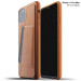 Mujjo Leather Wallet Case - кожен (естествена кожа) кейс с джоб за кредитна карта за iPhone 11 Pro Max (кафяв) 1