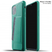 Mujjo Leather Wallet Case for iPhone 11 Pro Max (alpine green)