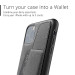 Mujjo Leather Wallet Case - кожен (естествена кожа) кейс с джоб за кредитна карта за iPhone 11 Pro Max (черен) 5