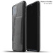 Mujjo Leather Wallet Case - кожен (естествена кожа) кейс с джоб за кредитна карта за iPhone 11 Pro Max (черен) 1