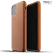 Mujjo Full Leather Case - кожен (естествена кожа) кейс за iPhone 11 (кафяв) 1