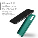 Mujjo Full Leather Case - кожен (естествена кожа) кейс за iPhone 11 (зелен) 6