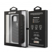 Ferrari Heritage Quilted Leather Hard Case - кожен кейс (естествена кожа) за iPhone 11 (черен) 6