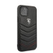 Ferrari Heritage Quilted Leather Hard Case - кожен кейс (естествена кожа) за iPhone 11 (черен) 4