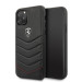 Ferrari Heritage Quilted Leather Hard Case - кожен кейс (естествена кожа) за iPhone 11 Pro Max (черен) 1