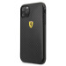 Ferrari On Track Carbon Effect Hard Case - поликарбонатов кейс с карбоново покритие за iPhone 11 Pro (черен) 2