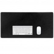 JT Berlin Leather Desk Pad XL Kreuzberg - коженa подложка (пад) за мишка и клавиатура (черен)