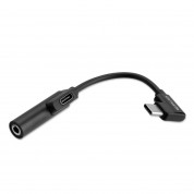 4smarts SoundSplit Angled Passive USB-C to USB-C and 3.5mm Aux Audio Splitter 12cm (black) 1