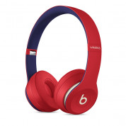 Beats Solo 3 Wireless On-Ear Headphones Beats Club Collection - професионални безжични слушалки с микрофон и управление на звука (червен)