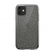 Speck Presidio Glitter Clear Case - удароустойчив хибриден кейс за iPhone 11 (прозрачен)