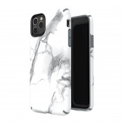 Speck Presidio Inked Case - удароустойчив хибриден кейс за iPhone 11 Pro Max (бял-сив) 2