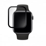 BodyGuardz PRTX Tempered Glass Screen Protector - калено стъклено синтетично покритие с извити ръбове за дисплея на Apple Watch 38мм (черен) 1