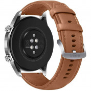 Huawei Watch GT 2 Latona B19V Classic Edition 46 mm - умен часовник с GPS за Android и iOS (кафяв-кожена каишка)  2