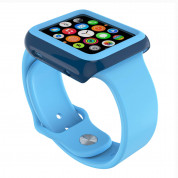 Speck CandyShell Fit Case - удароустойчив хибриден кейс за Apple Watch 42мм (син) 1