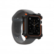Urban Armor Gear Watch Case - удароустойчив хибриден кейс за Apple Watch 44мм (черен-оранжев) 2